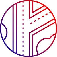 Road Line gradient Icon vector
