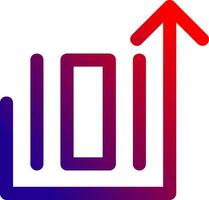 Deploy object Line gradient Icon vector