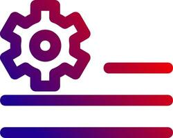 Deploy rules Line gradient Icon vector