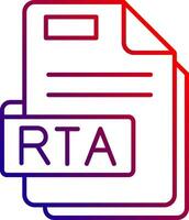 Rta Line gradient Icon vector