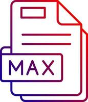 Max Line gradient Icon vector