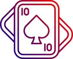 Spades Line gradient Icon vector