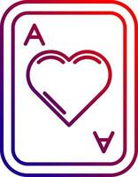 Hearts Line gradient Icon vector