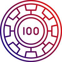 Chip Line gradient Icon vector