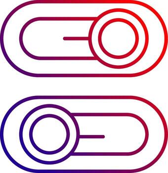 Switch Line gradient Icon vector