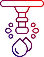 Water Line gradient Icon vector