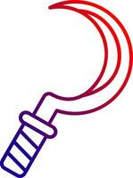Sickle Line gradient Icon vector