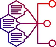 Index Line gradient Icon vector