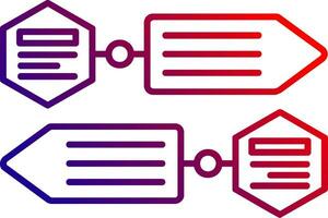 Infographic elements Line gradient Icon vector