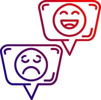 Emojis Line gradient Icon vector