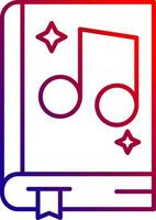 Music Line gradient Icon vector