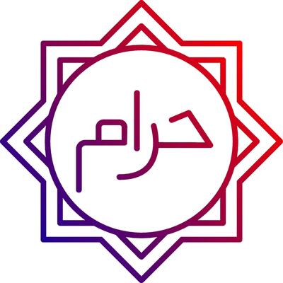 Haram Line gradient Icon