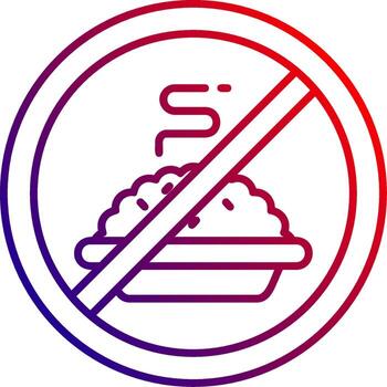 Fasting Line gradient Icon vector