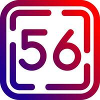 Fifty Six Line gradient Icon vector