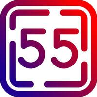 Fifty Five Line gradient Icon vector