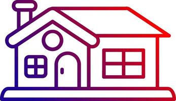 House Line gradient Icon vector