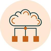 nube propiedades vector icono