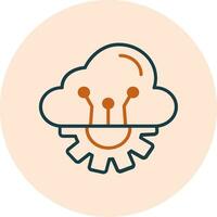 Cloud Computing Vector Icon