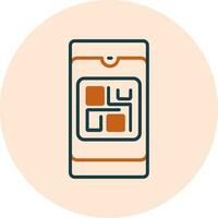 icono de vector de código qr