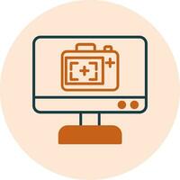 Monitor Screen Vector Icon