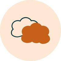 icono de vector de nube