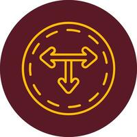 T Junction Vector Icon