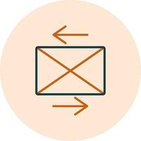 enviar icono de vector de correo