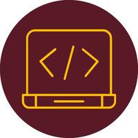 icono de vector de codificación web