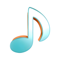 AI generated Quarter Note Rest symbol 3d isolated on transparent background png