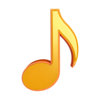 AI generated Quarter Note Rest symbol 3d isolated on transparent background png