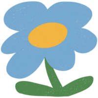 ai generiert Blau Blume Clip Art png