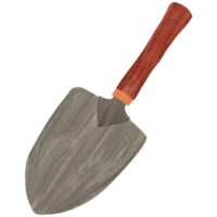 AI generated a shovel on a transparent background png