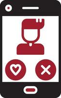 Dating App Vector Icon