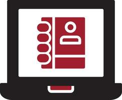 Laptop User Vector Icon