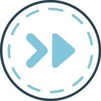 Fast Forward Vector Icon