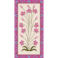 AI generated Floral card with place for your text. Vector illustration. png