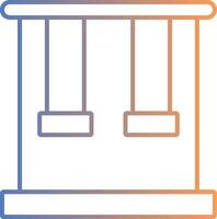 Trapeze Line Gradient Icon vector