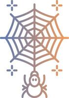 Spiderweb Line Gradient Icon vector