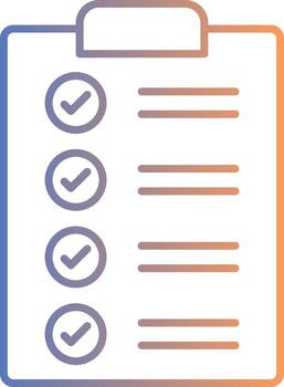 Form Line Gradient Icon vector