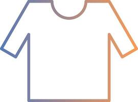 Shirt Line Gradient Icon vector