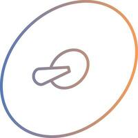 Cymbals Line Gradient Icon vector