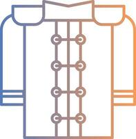 Marching Uniform Line Gradient Icon vector