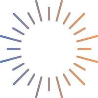 Fireworks Line Gradient Icon vector