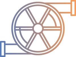 Turbo Line Gradient Icon vector