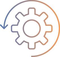 Automate Line Gradient Icon vector