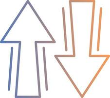 Sign Line Gradient Icon vector
