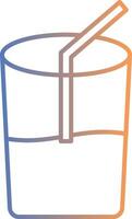 Drink Line Gradient Icon vector