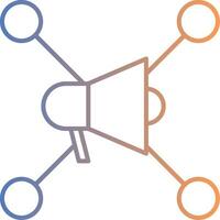 Social Network Line Gradient Icon vector