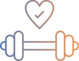 Gym Line Gradient Icon vector
