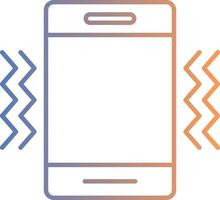 Vibration Line Gradient Icon vector